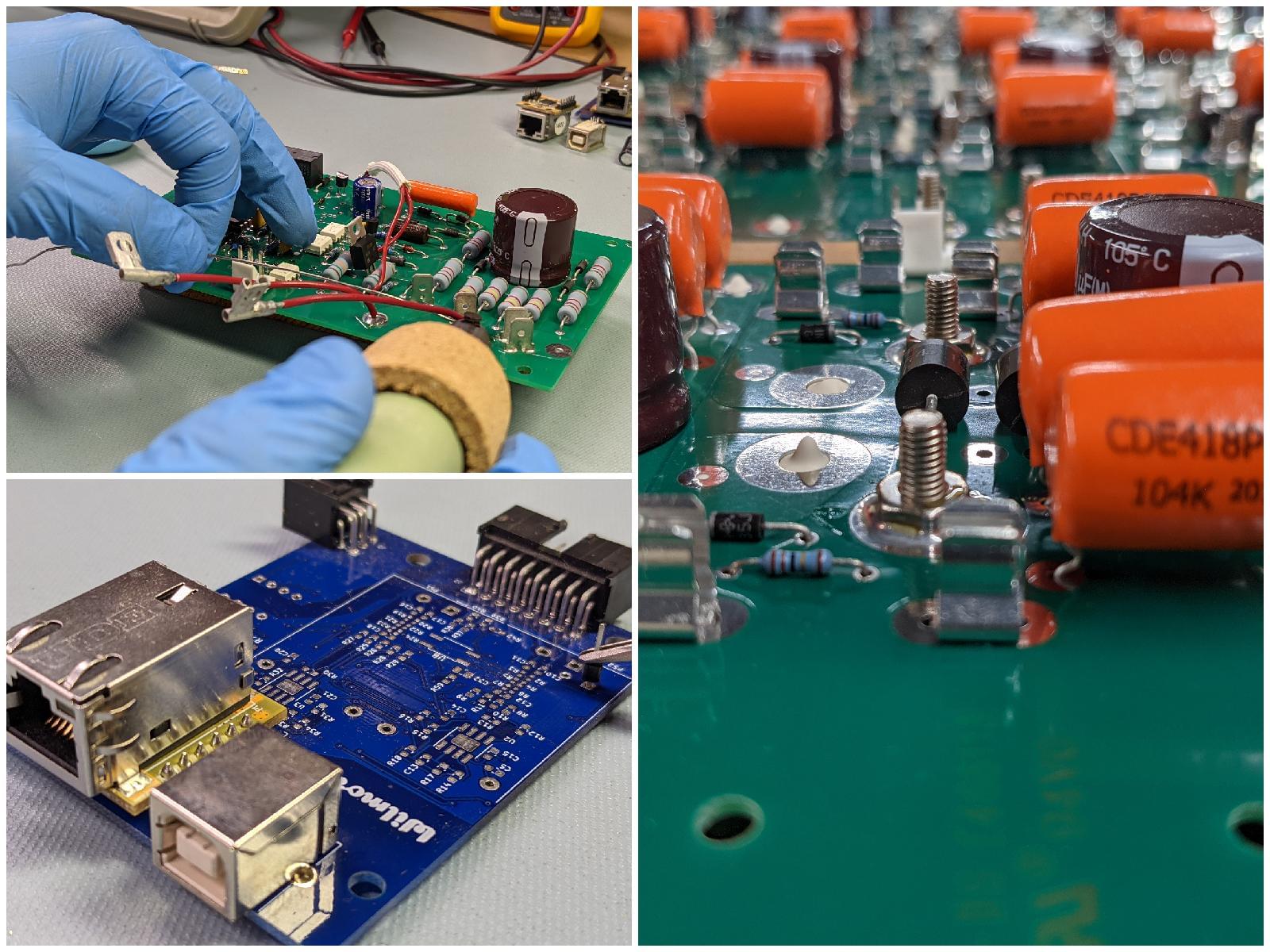 Images of Wilmore power supply manufacturing.